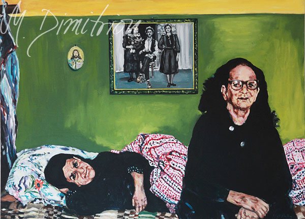 Frau mit rauchender Zigarette