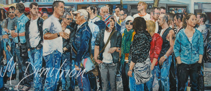 Abstrakte farbenfrohe Malerei